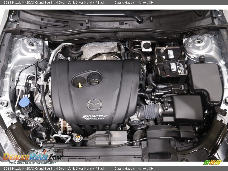 2018 Mazda MAZDA3 Grand Touring 4 Door Sonic Silver Metallic / Black Photo #20