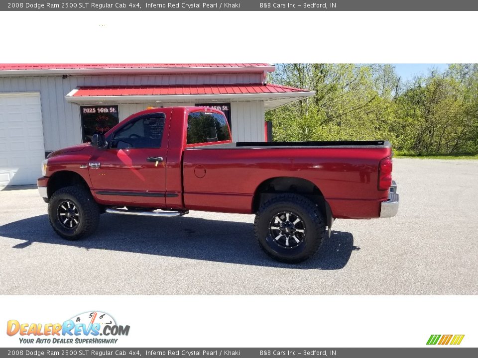 2008 Dodge Ram 2500 SLT Regular Cab 4x4 Inferno Red Crystal Pearl / Khaki Photo #2