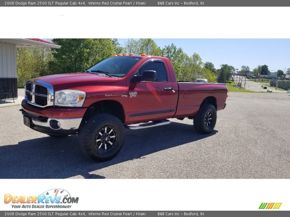 Inferno Red Crystal Pearl 2008 Dodge Ram 2500 SLT Regular Cab 4x4 Photo #12