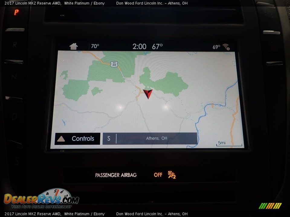 2017 Lincoln MKZ Reserve AWD White Platinum / Ebony Photo #5