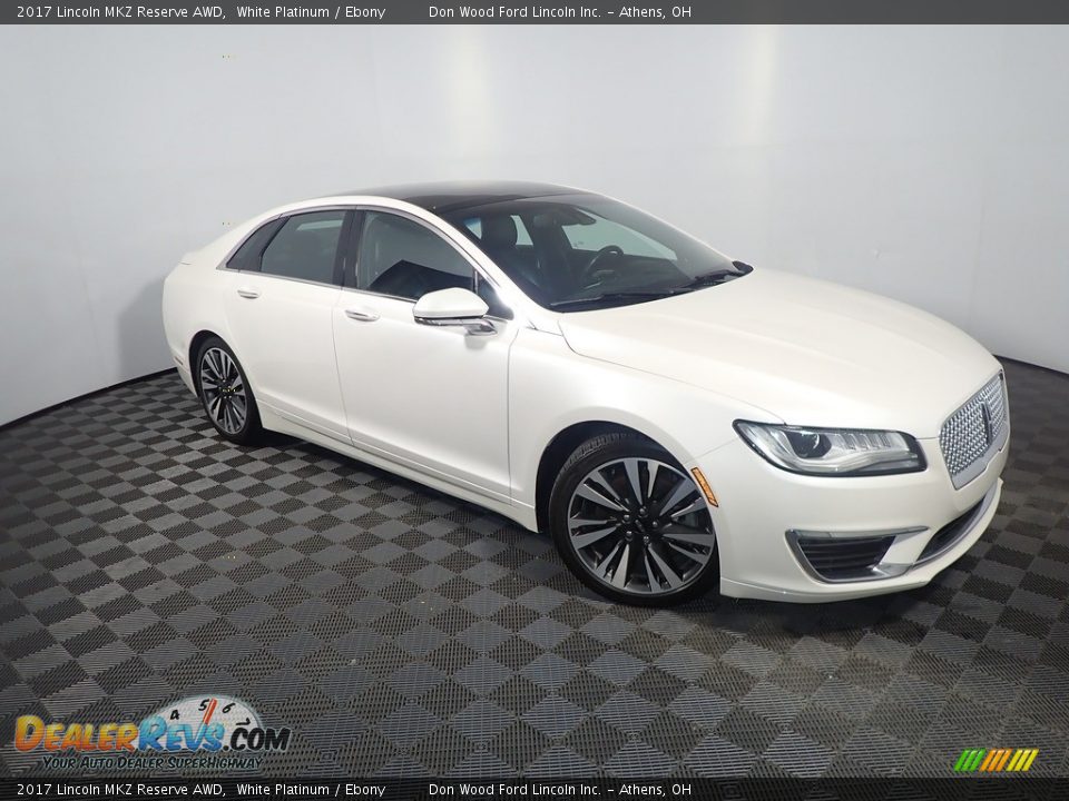 2017 Lincoln MKZ Reserve AWD White Platinum / Ebony Photo #6