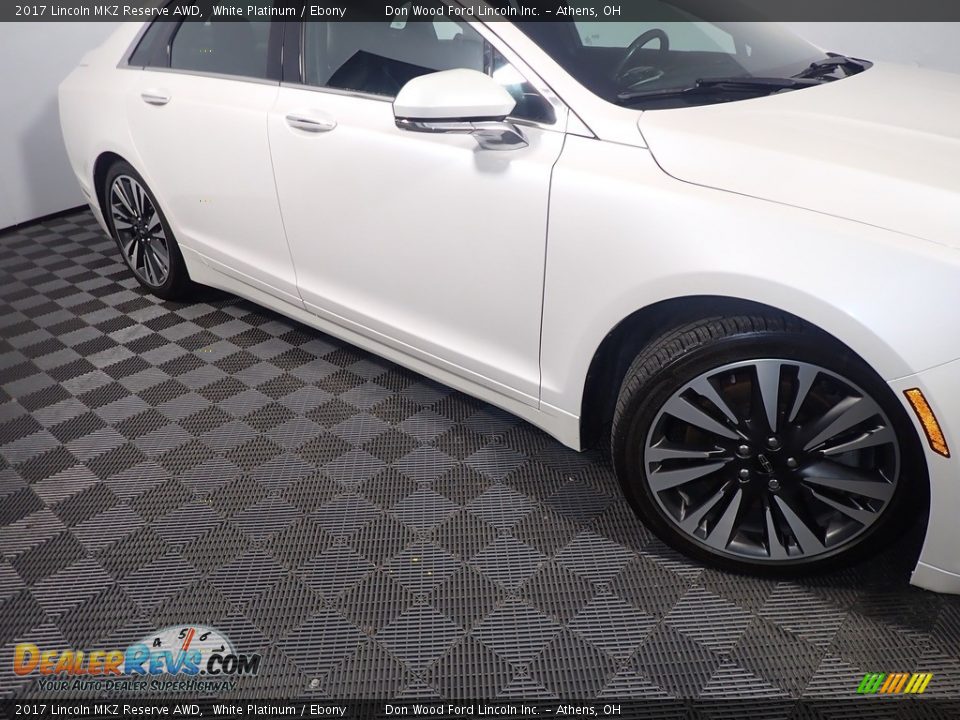 2017 Lincoln MKZ Reserve AWD White Platinum / Ebony Photo #7