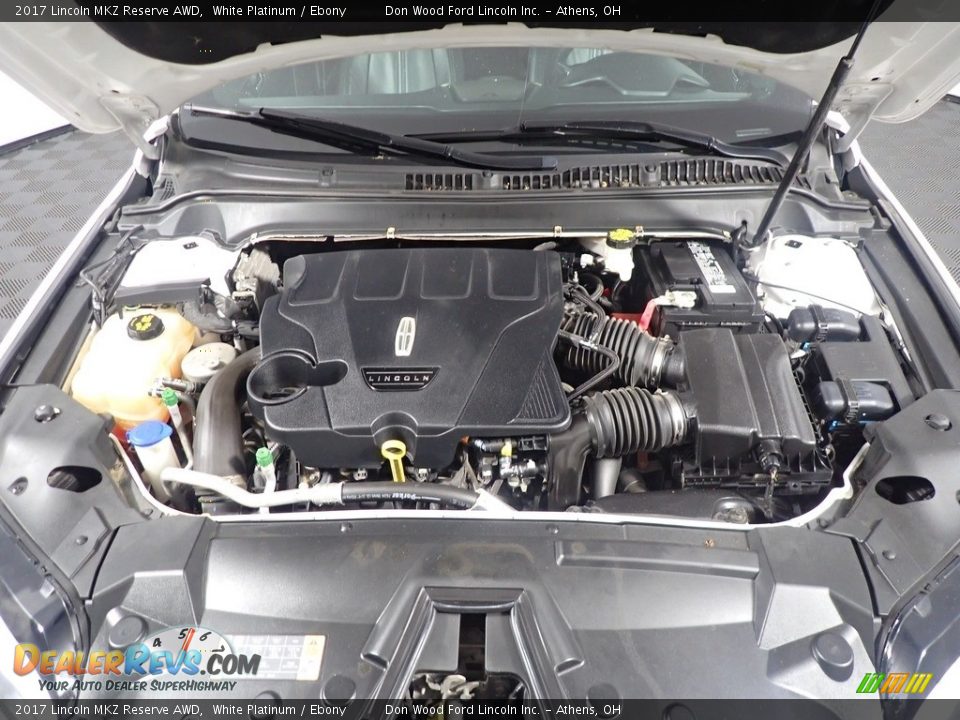 2017 Lincoln MKZ Reserve AWD White Platinum / Ebony Photo #10