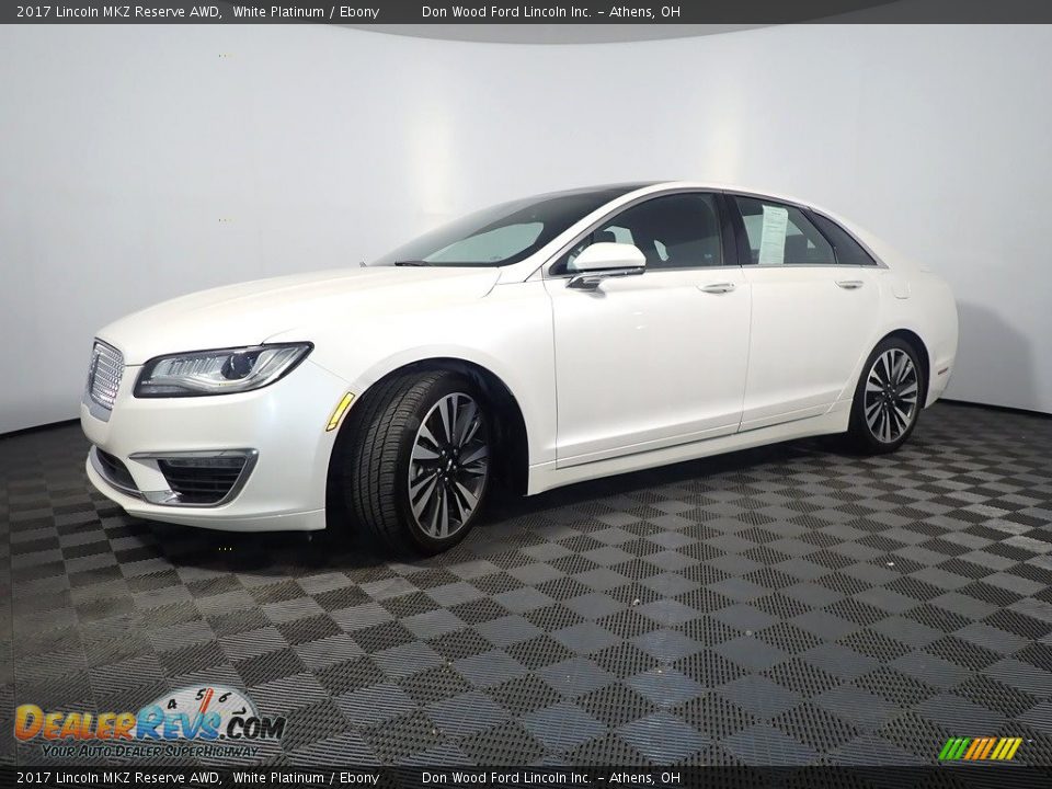 2017 Lincoln MKZ Reserve AWD White Platinum / Ebony Photo #11