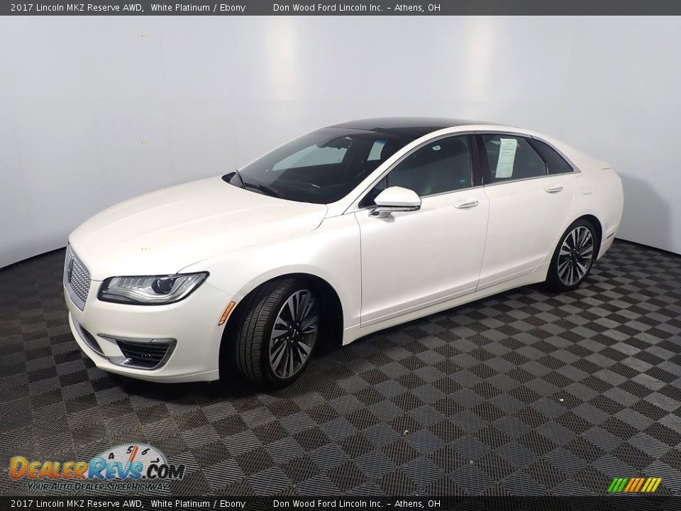 2017 Lincoln MKZ Reserve AWD White Platinum / Ebony Photo #12