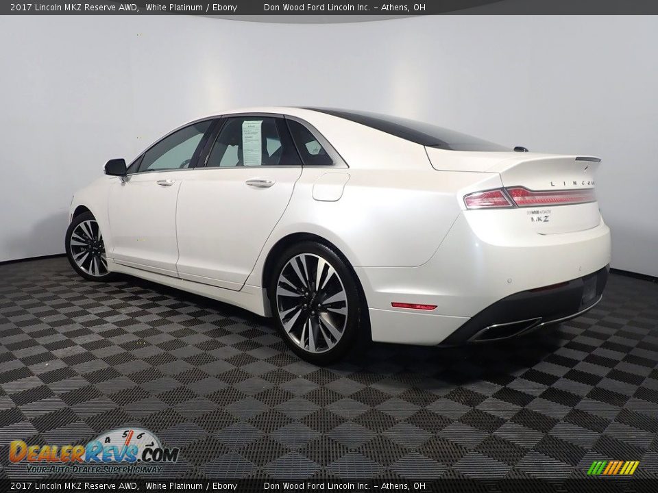 2017 Lincoln MKZ Reserve AWD White Platinum / Ebony Photo #14