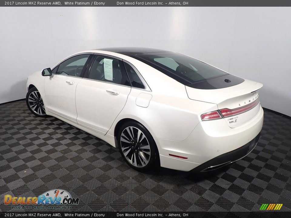 2017 Lincoln MKZ Reserve AWD White Platinum / Ebony Photo #15