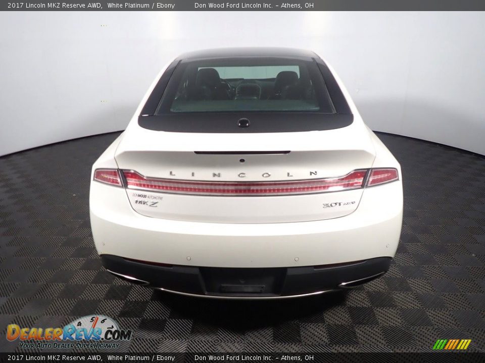 2017 Lincoln MKZ Reserve AWD White Platinum / Ebony Photo #16