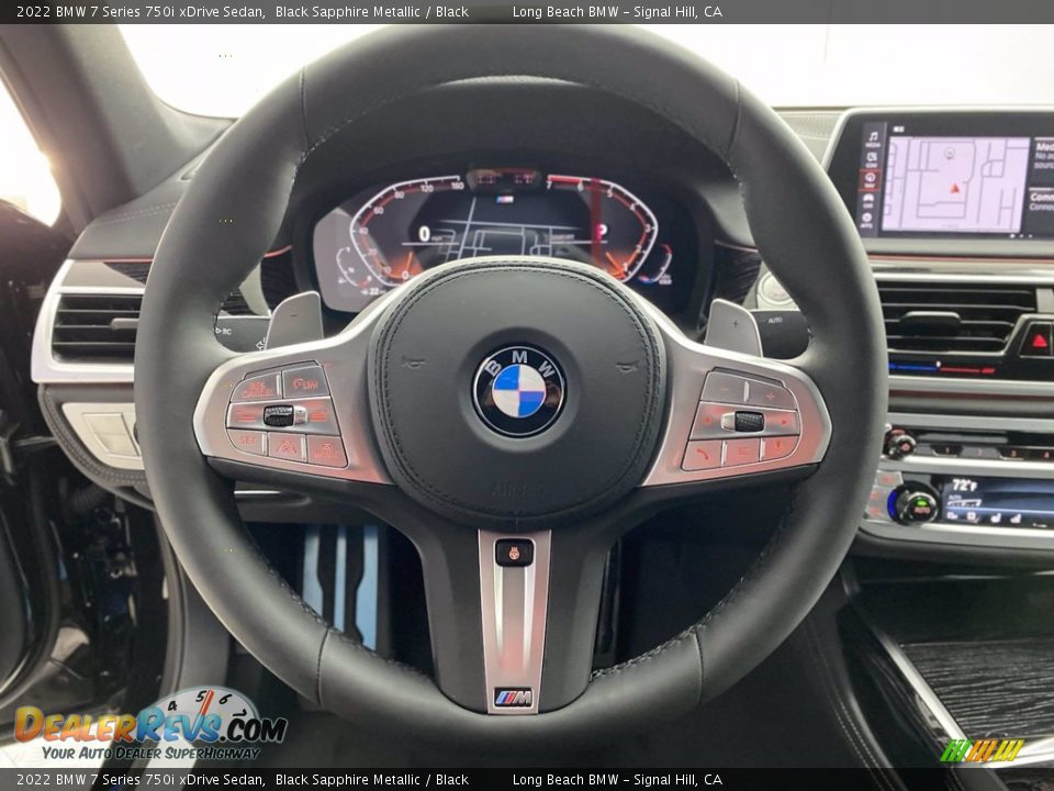 2022 BMW 7 Series 750i xDrive Sedan Steering Wheel Photo #14
