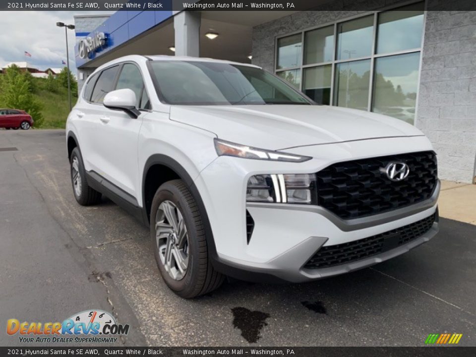 2021 Hyundai Santa Fe SE AWD Quartz White / Black Photo #1