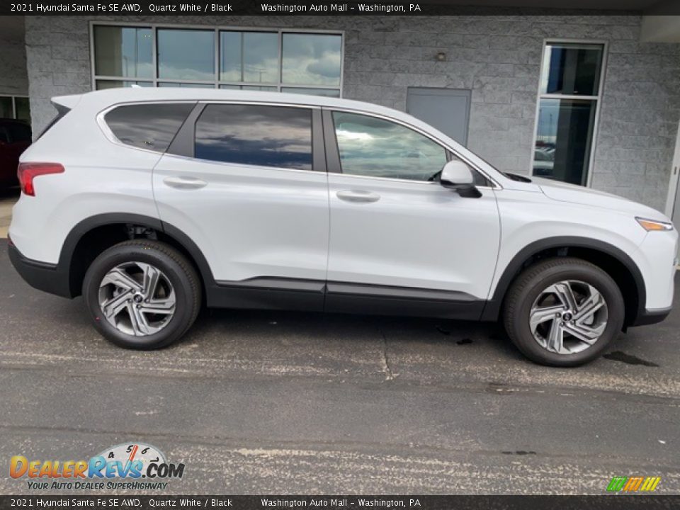 2021 Hyundai Santa Fe SE AWD Quartz White / Black Photo #2