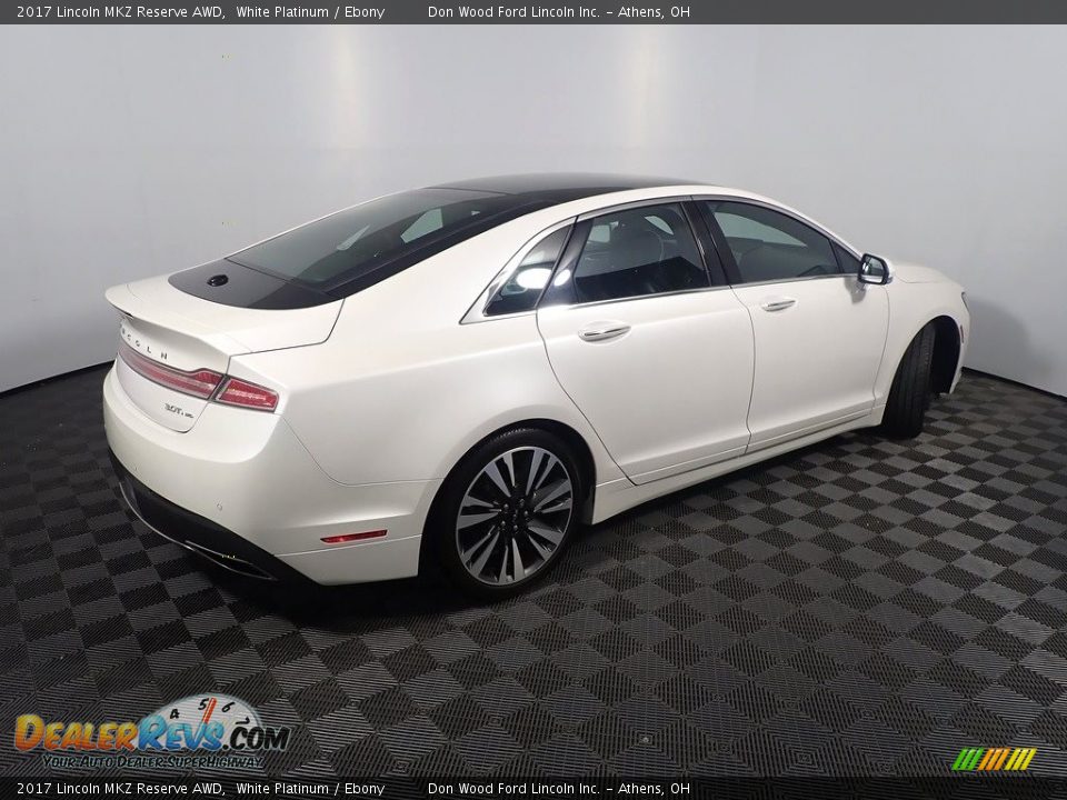 2017 Lincoln MKZ Reserve AWD White Platinum / Ebony Photo #21