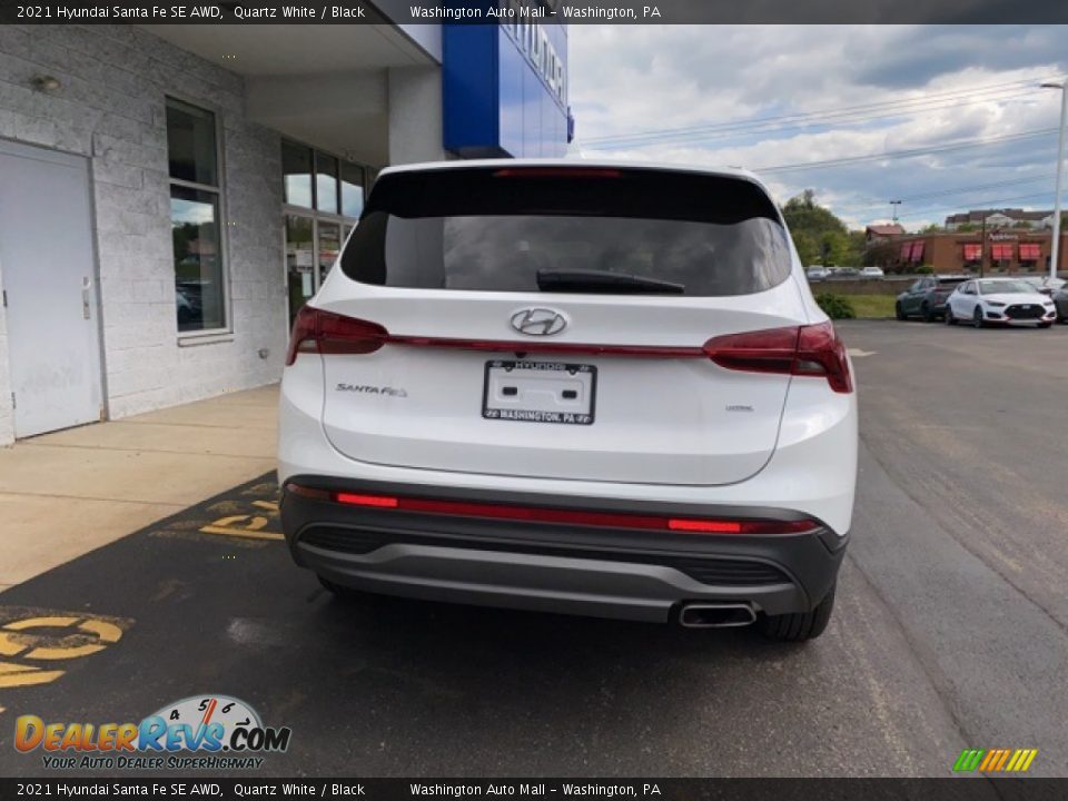 2021 Hyundai Santa Fe SE AWD Quartz White / Black Photo #3