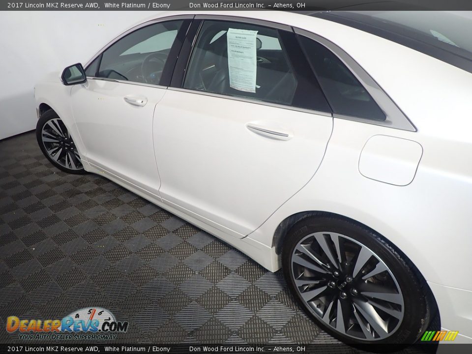 2017 Lincoln MKZ Reserve AWD White Platinum / Ebony Photo #22