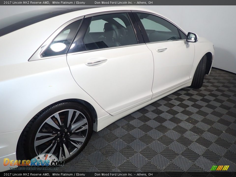 2017 Lincoln MKZ Reserve AWD White Platinum / Ebony Photo #23