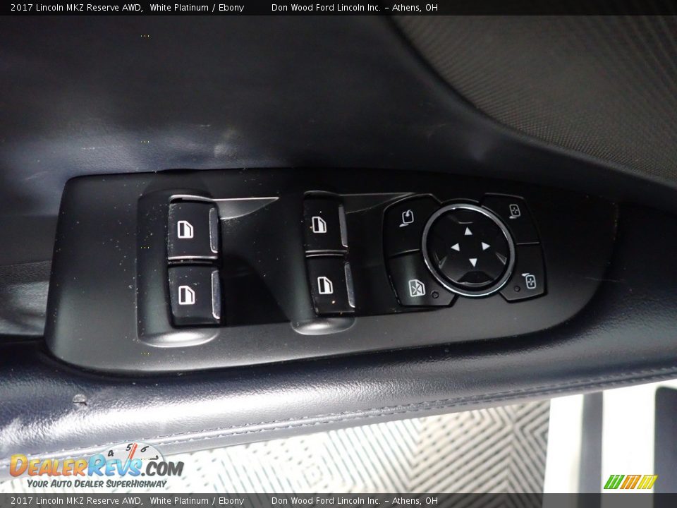 2017 Lincoln MKZ Reserve AWD White Platinum / Ebony Photo #29