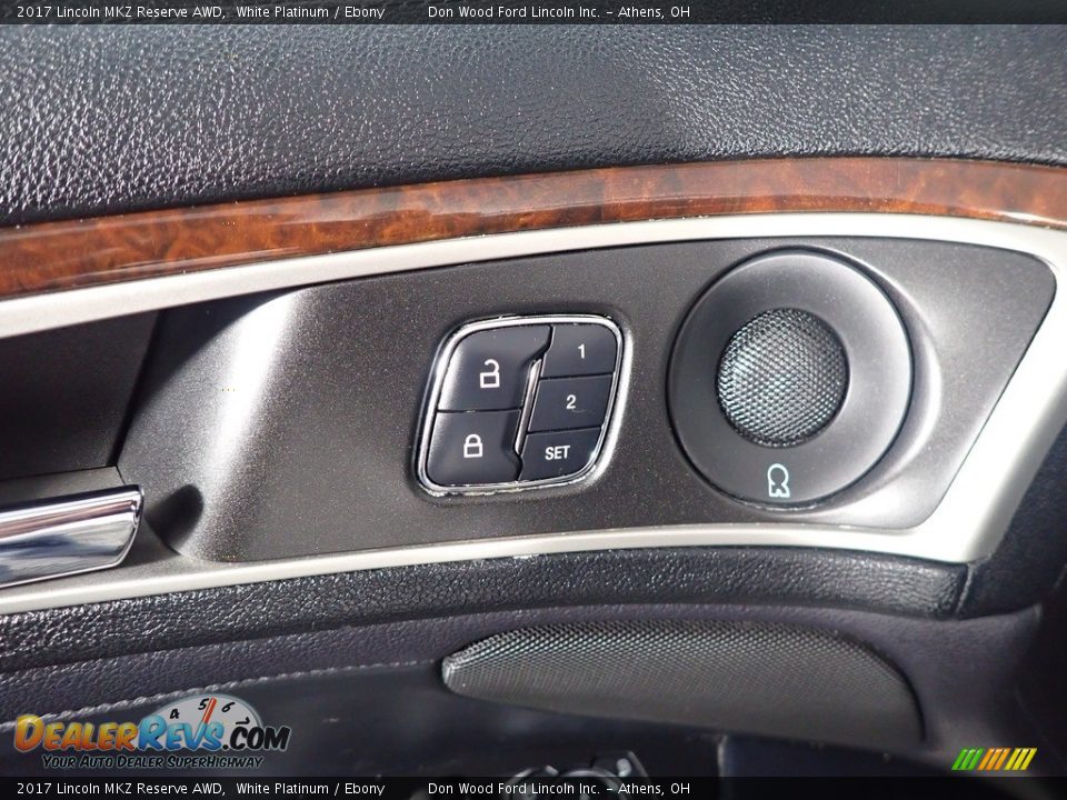 2017 Lincoln MKZ Reserve AWD White Platinum / Ebony Photo #30