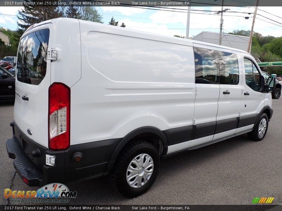 2017 Ford Transit Van 250 LR Long Oxford White / Charcoal Black Photo #6