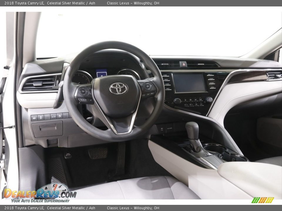 2018 Toyota Camry LE Celestial Silver Metallic / Ash Photo #6