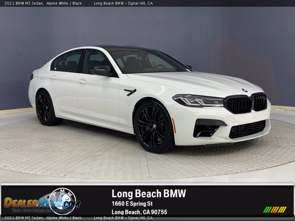 2021 BMW M5 Sedan Alpine White / Black Photo #1