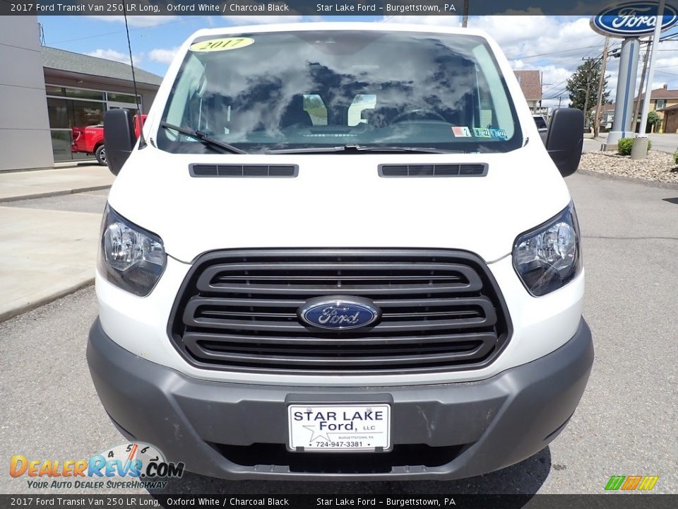 2017 Ford Transit Van 250 LR Long Oxford White / Charcoal Black Photo #11