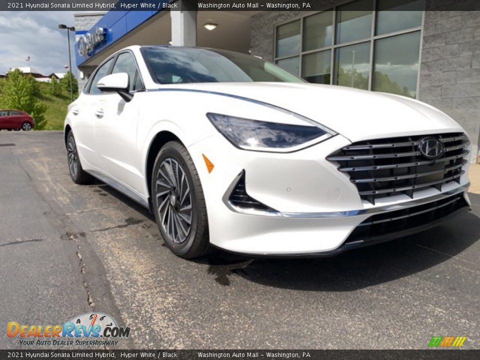 2021 Hyundai Sonata Limited Hybrid Hyper White / Black Photo #1