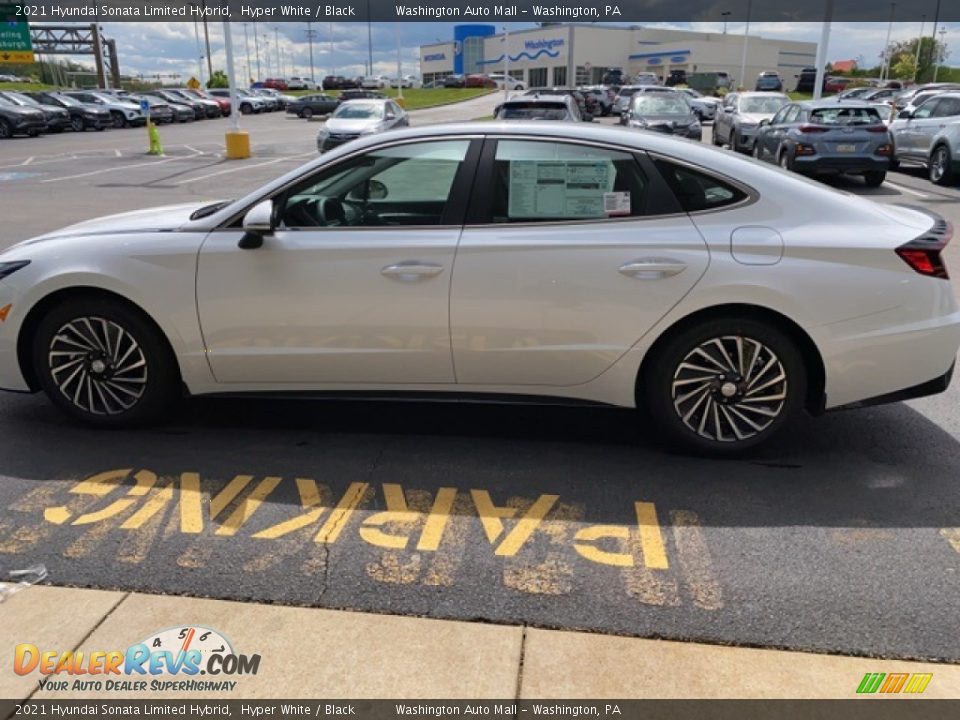 2021 Hyundai Sonata Limited Hybrid Hyper White / Black Photo #4