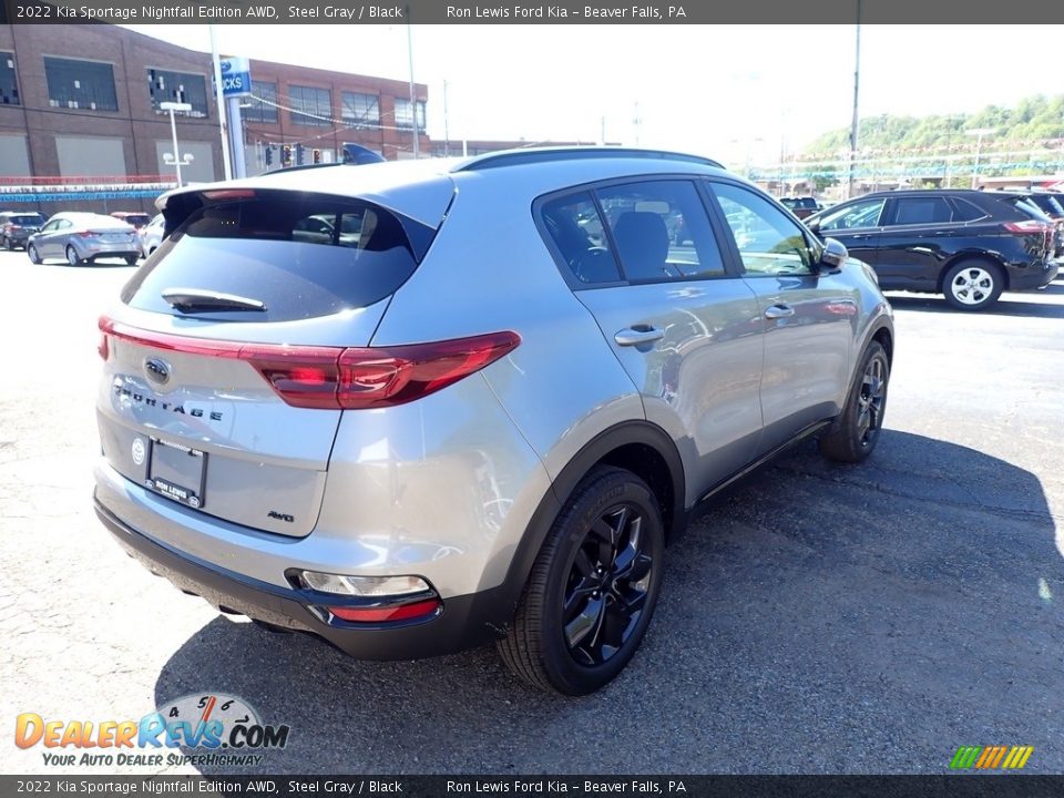 2022 Kia Sportage Nightfall Edition AWD Steel Gray / Black Photo #2