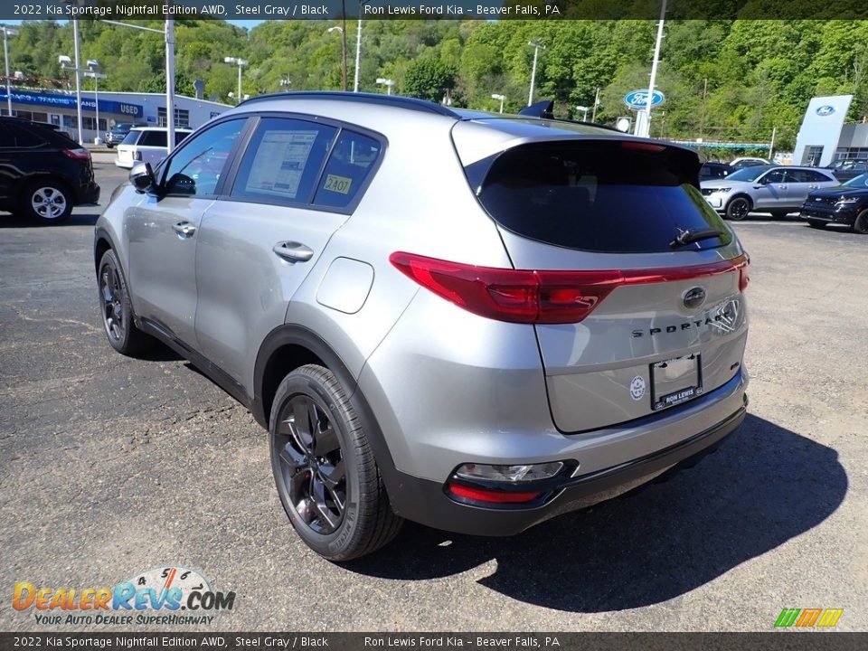 Steel Gray 2022 Kia Sportage Nightfall Edition AWD Photo #7
