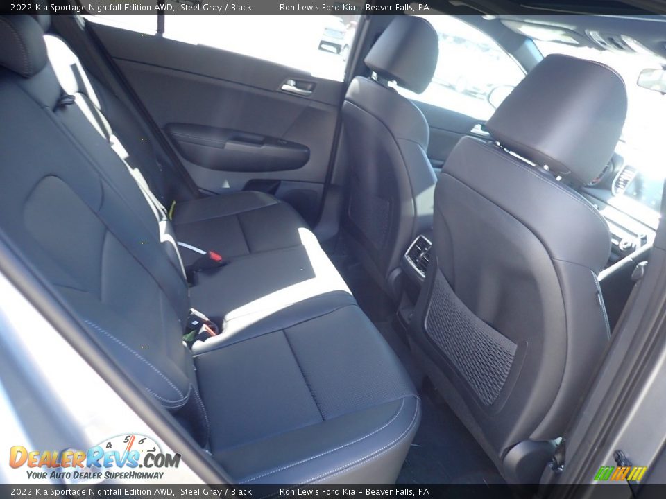 2022 Kia Sportage Nightfall Edition AWD Steel Gray / Black Photo #11