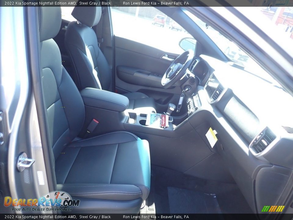 Front Seat of 2022 Kia Sportage Nightfall Edition AWD Photo #12