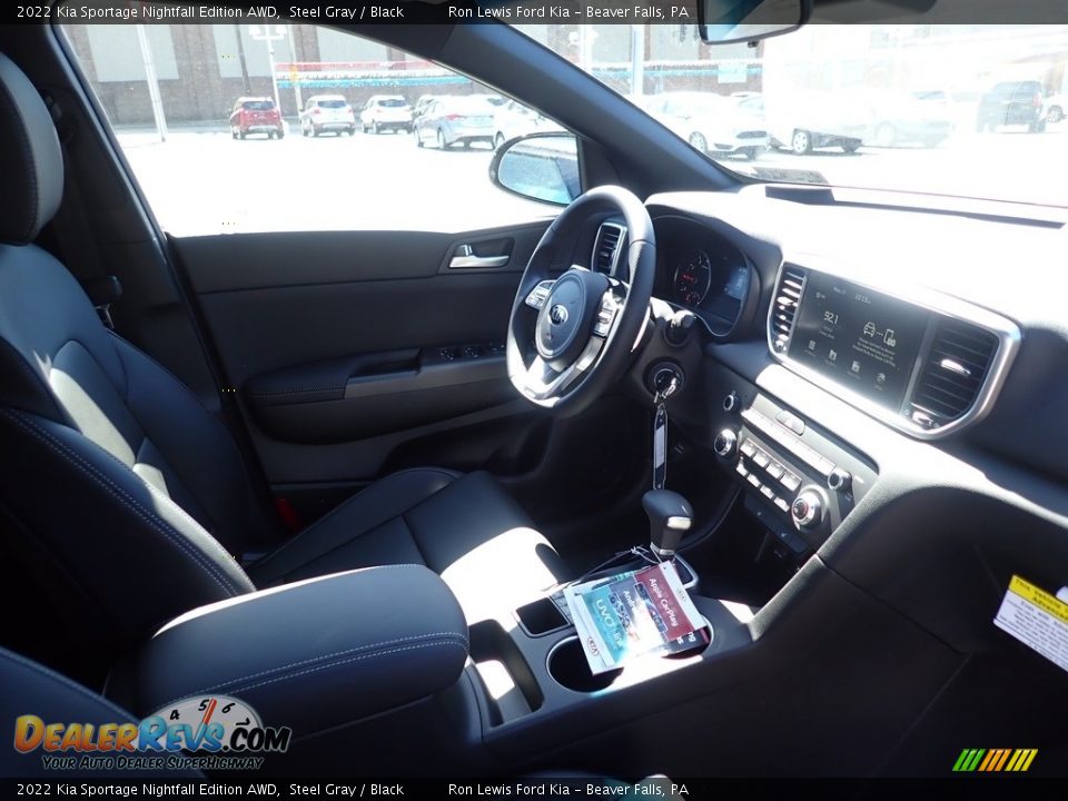 2022 Kia Sportage Nightfall Edition AWD Steel Gray / Black Photo #13