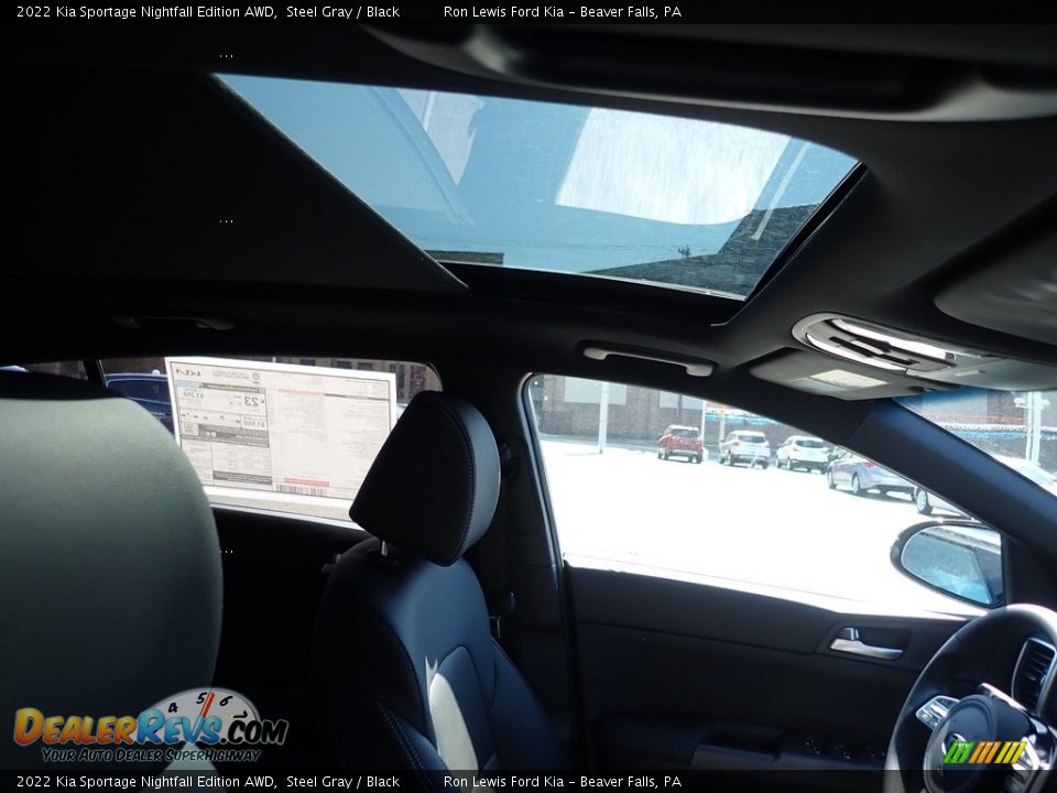 2022 Kia Sportage Nightfall Edition AWD Steel Gray / Black Photo #14