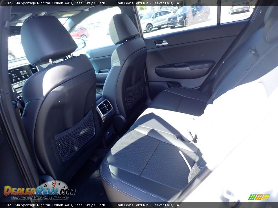 2022 Kia Sportage Nightfall Edition AWD Steel Gray / Black Photo #15
