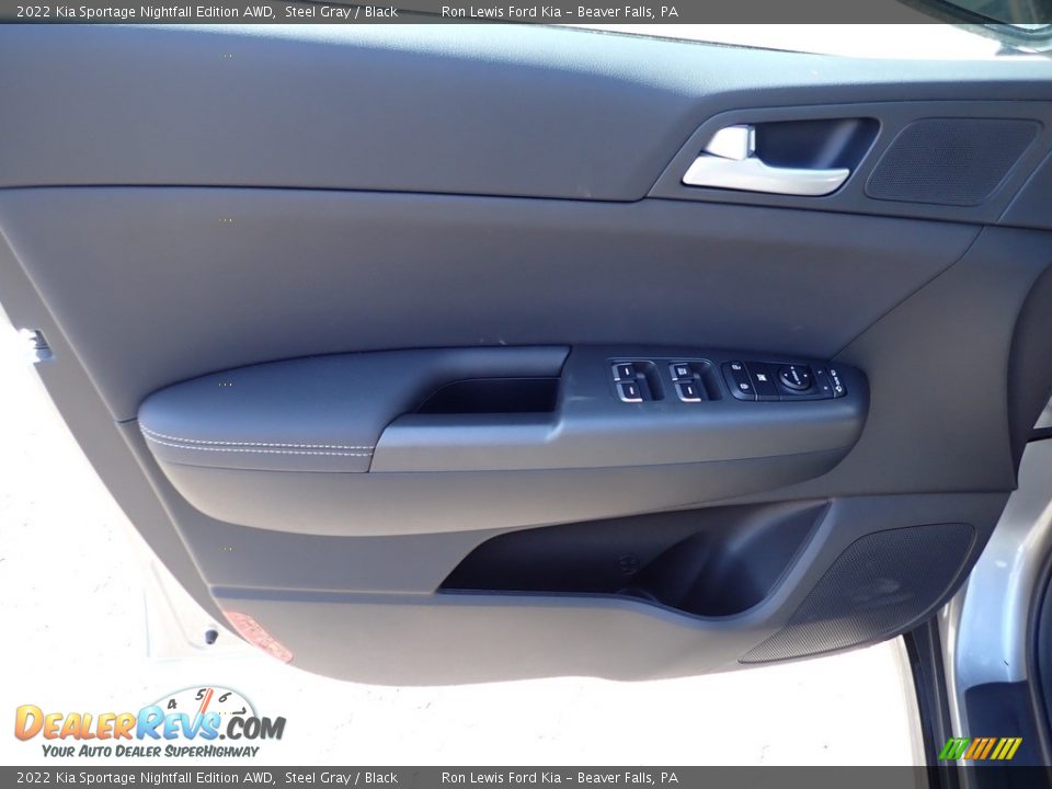 2022 Kia Sportage Nightfall Edition AWD Steel Gray / Black Photo #17