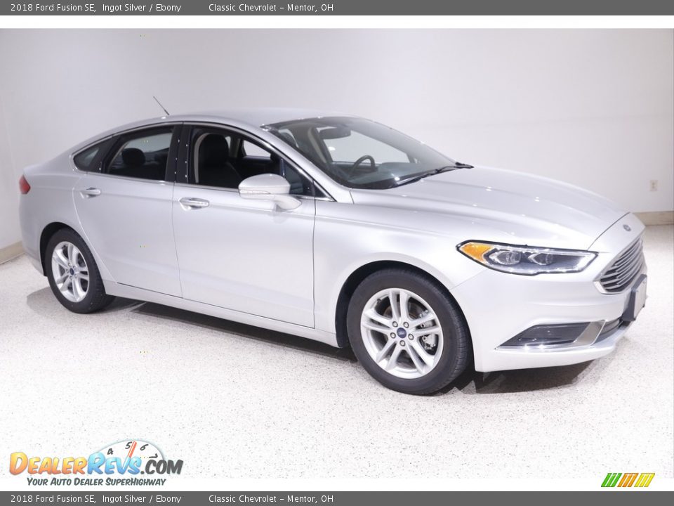 2018 Ford Fusion SE Ingot Silver / Ebony Photo #1