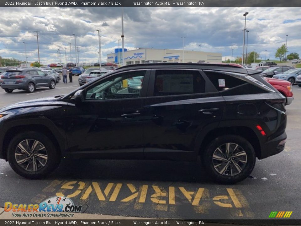 2022 Hyundai Tucson Blue Hybrid AWD Phantom Black / Black Photo #5