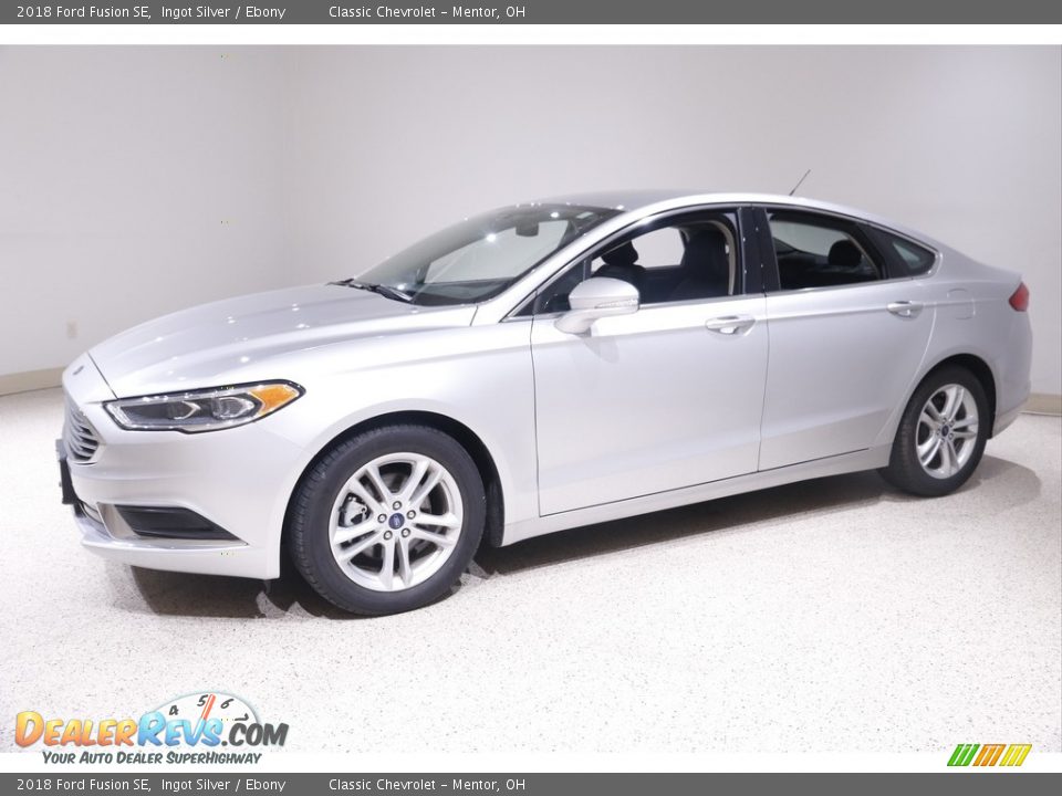 2018 Ford Fusion SE Ingot Silver / Ebony Photo #3