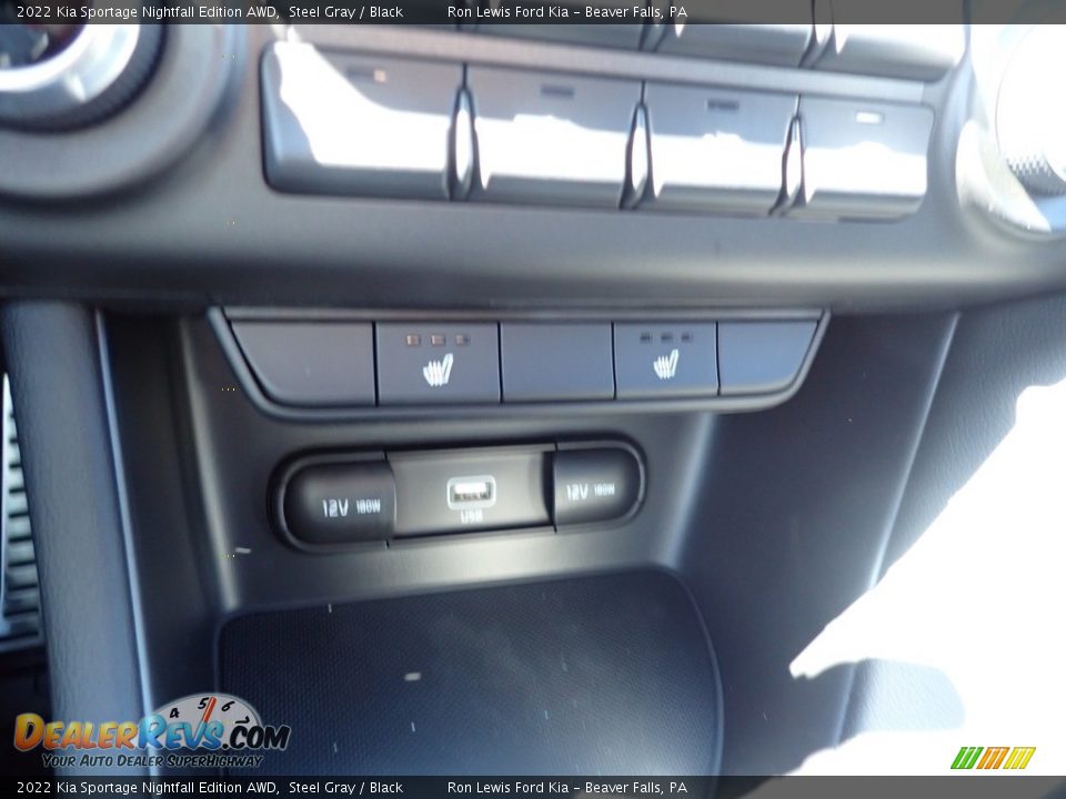 2022 Kia Sportage Nightfall Edition AWD Steel Gray / Black Photo #21