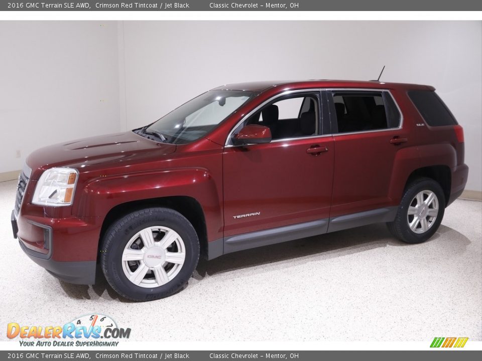 2016 GMC Terrain SLE AWD Crimson Red Tintcoat / Jet Black Photo #3