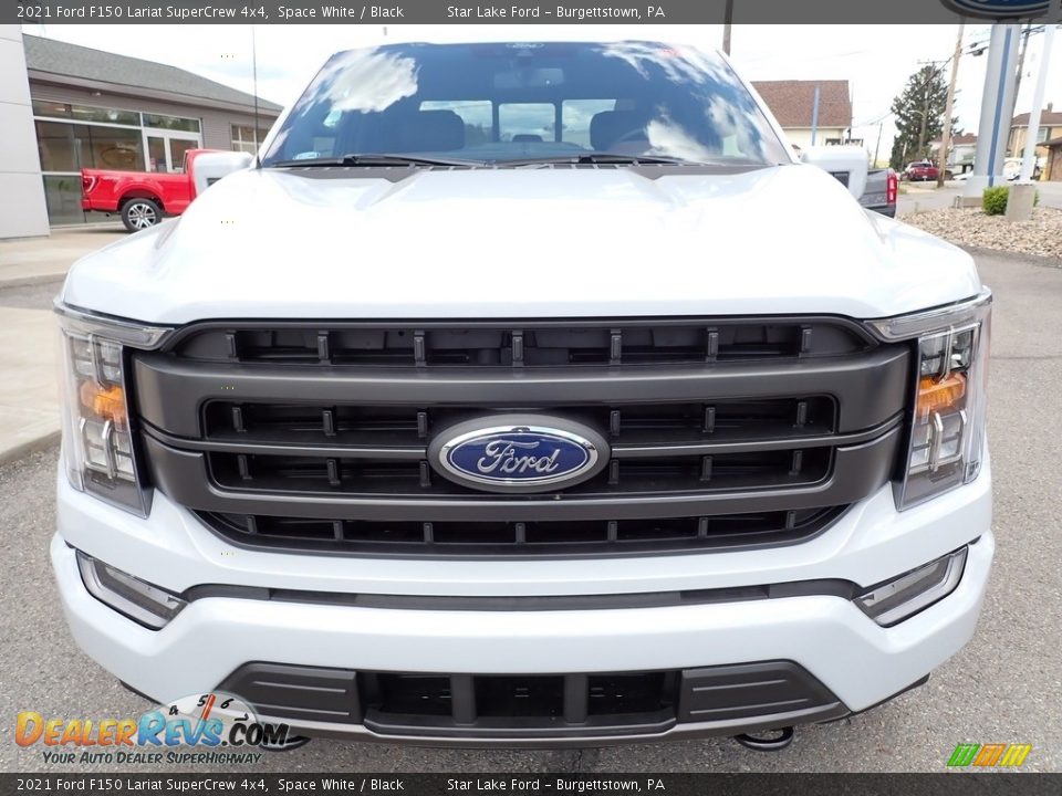 2021 Ford F150 Lariat SuperCrew 4x4 Space White / Black Photo #8