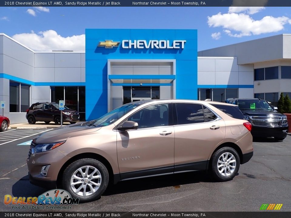 2018 Chevrolet Equinox LT AWD Sandy Ridge Metallic / Jet Black Photo #1