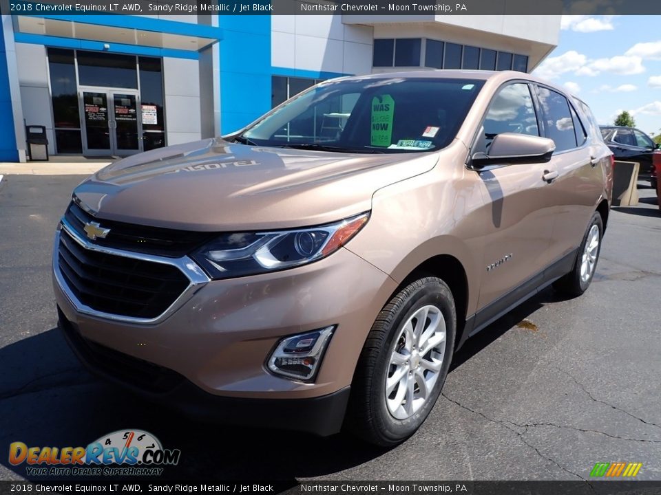 2018 Chevrolet Equinox LT AWD Sandy Ridge Metallic / Jet Black Photo #2