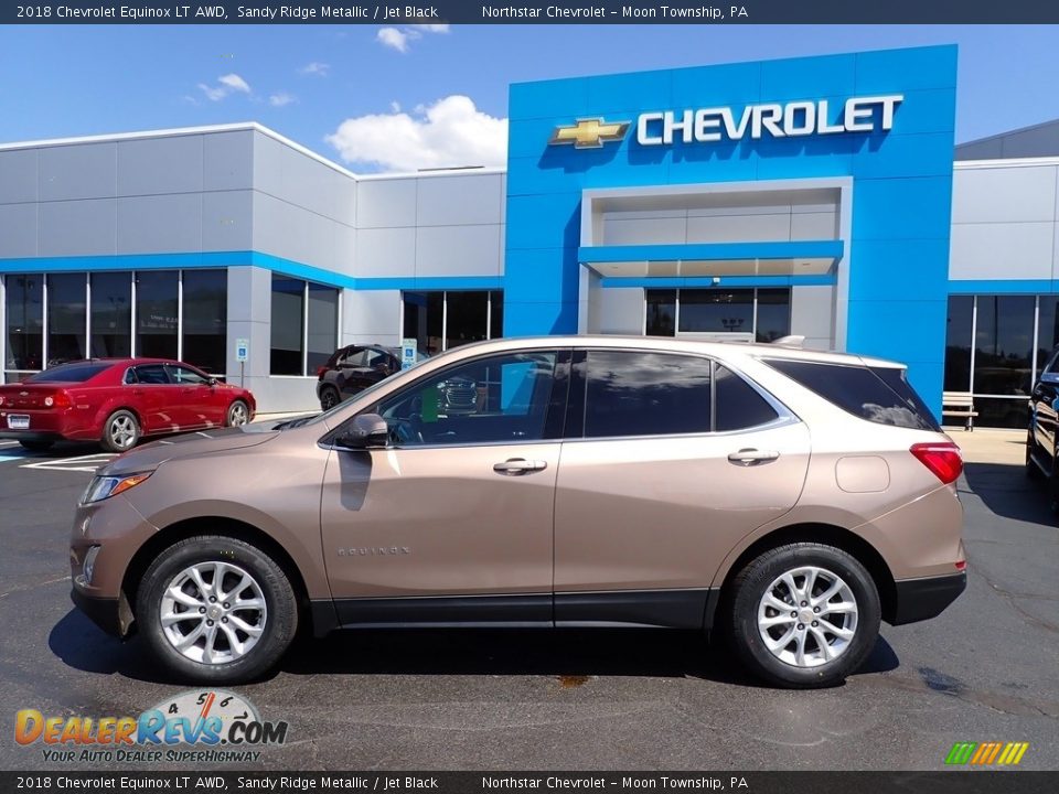 2018 Chevrolet Equinox LT AWD Sandy Ridge Metallic / Jet Black Photo #3