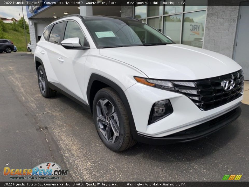 Front 3/4 View of 2022 Hyundai Tucson SEL Convienience Hybrid AWD Photo #1