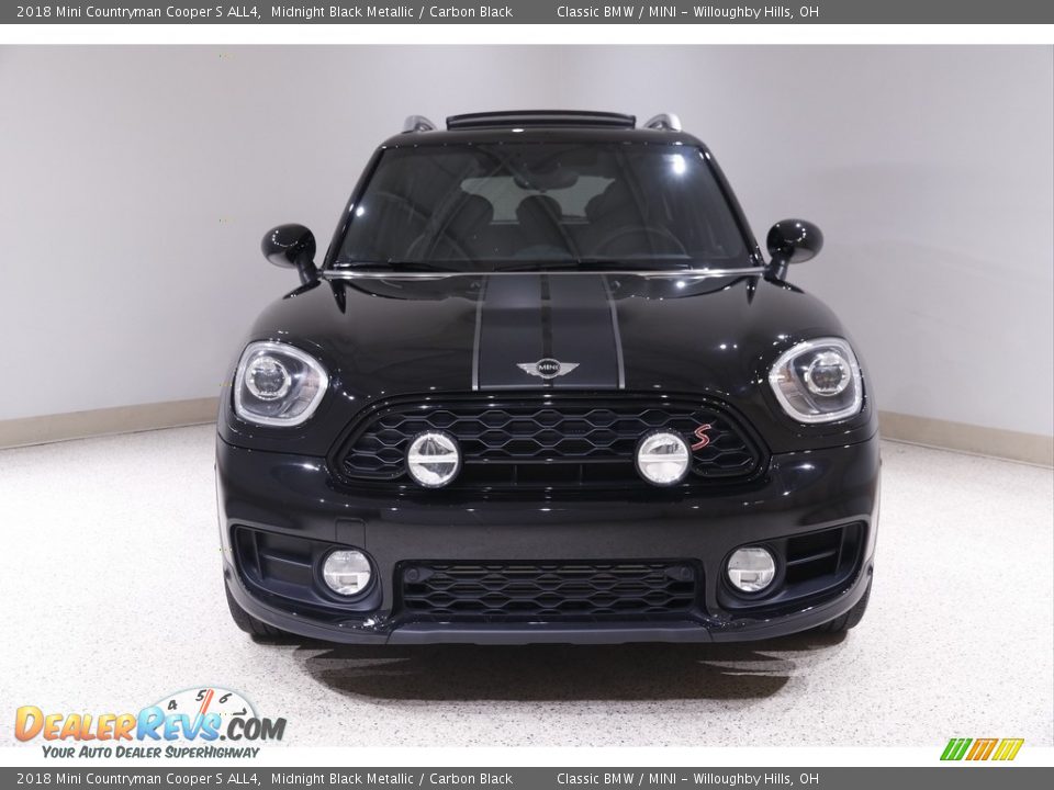 2018 Mini Countryman Cooper S ALL4 Midnight Black Metallic / Carbon Black Photo #2