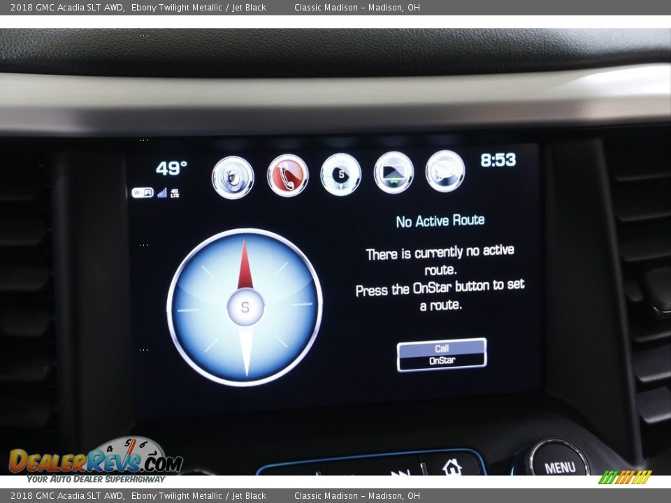 2018 GMC Acadia SLT AWD Ebony Twilight Metallic / Jet Black Photo #12