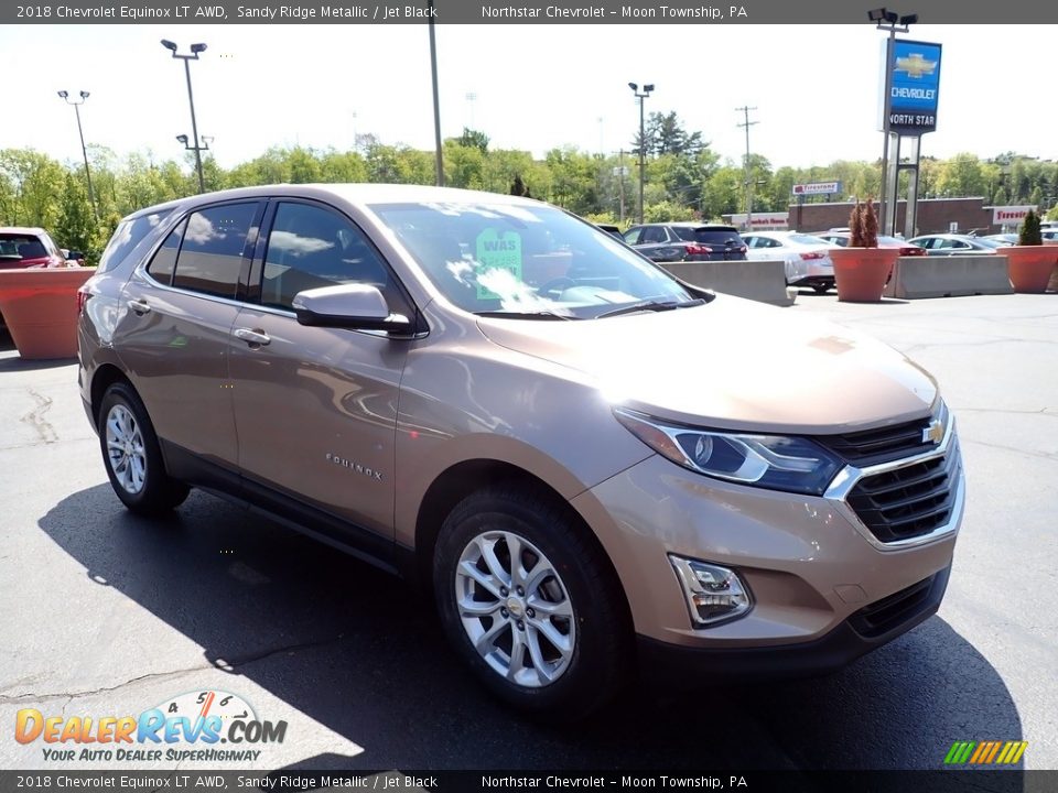2018 Chevrolet Equinox LT AWD Sandy Ridge Metallic / Jet Black Photo #11
