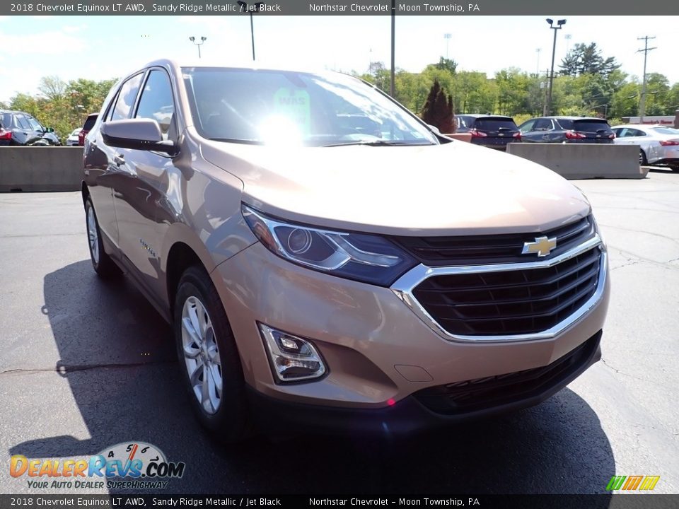 2018 Chevrolet Equinox LT AWD Sandy Ridge Metallic / Jet Black Photo #12
