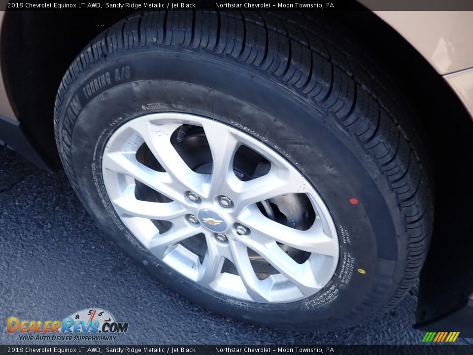 2018 Chevrolet Equinox LT AWD Sandy Ridge Metallic / Jet Black Photo #14